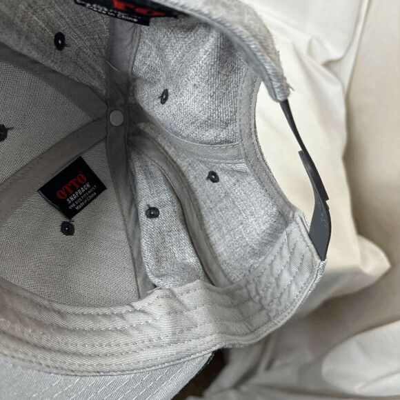 Cummins Flat Bill Otto Embroidered Baseball Cap Hat Navy Gray Trucker - Picture 10 of 10